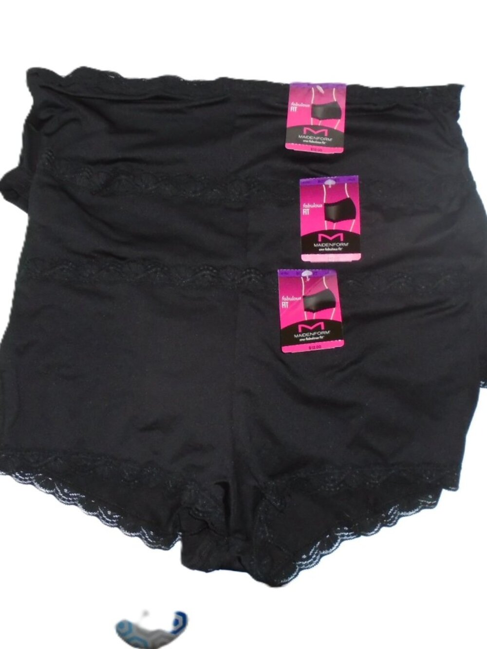 NEW LOT OF 3 WOMENS MAIDENFORM 40760 TAGLESS BOYSHORT UNDERWEAR PANTIES SZ 9 2XL